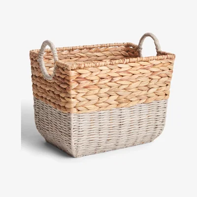 John Lewis John Lewis & Partners Water Hyacinth and Paper Rope Storage Basket