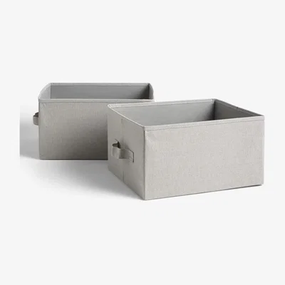 John Lewis ANYDAY John Lewis & Partners Fabric Storage Boxes, Set of 2