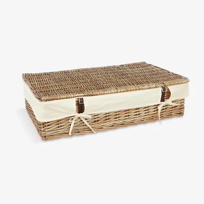 John Lewis John Lewis & Partners Modern Country Willow Under Bed Lined Storage