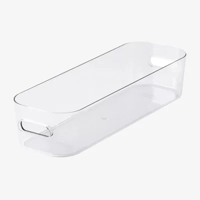 John Lewis SmartStore Compact Storage Box, Clear, Slim