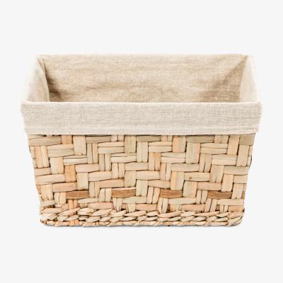 John Lewis Compactor Fiesta Lined Storage Basket, Natural