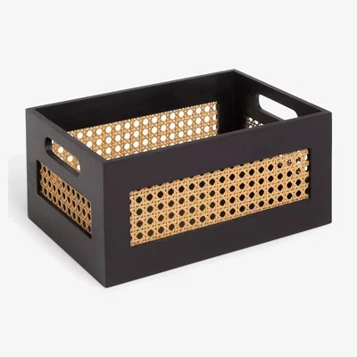 John Lewis John Lewis Rattan and Bamboo Open Storage Box