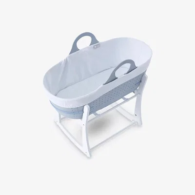 John Lewis Tommee Tippee Sleepee Baby Moses Basket and Rocking Stand, Grey