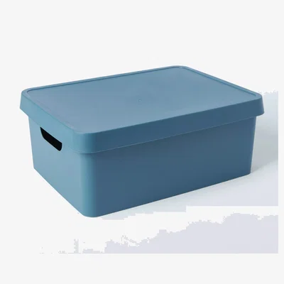 John Lewis John Lewis ANYDAY Stackable Plastic Storage Box with Lid, Medium