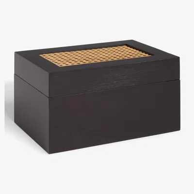 John Lewis John Lewis Rattan and Bamboo Storage Box with Lid