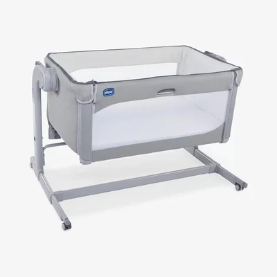 John Lewis Chicco Next 2 Me Magic 2 Bedside Crib, Cool Grey