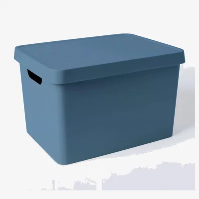 John Lewis John Lewis ANYDAY Stackable Plastic Storage Box with Lid, Large