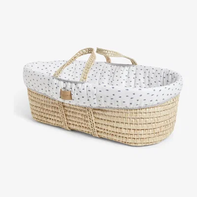 John Lewis John Lewis Little Dash Moses Basket, Brown/White