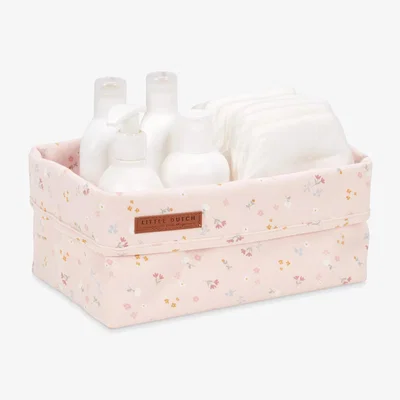 John Lewis Little Dutch Floral Storage Basket, Pink
