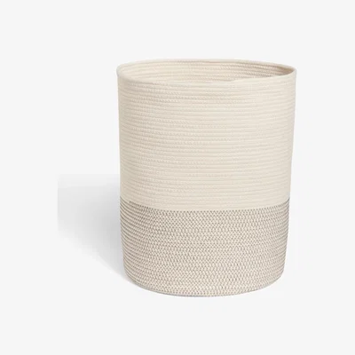 John Lewis John Lewis & Partners Cotton Rope Storage Basket, Natural