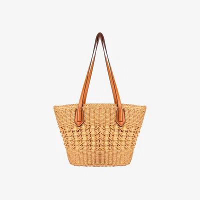 John Lewis Bloom & Bay Kiara Woven Basket Bag, Natural