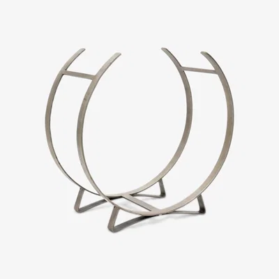 John Lewis Ivyline Round Log Basket, Pewter