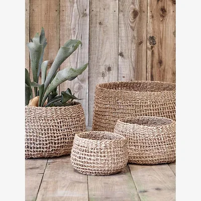 John Lewis Nkuku Mendi Seagrass Storage Baskets