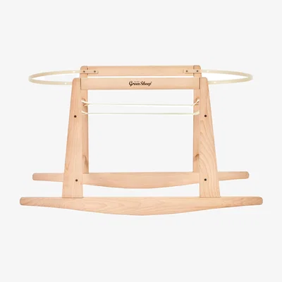 John Lewis The Little Green Sheep Rocking Moses Basket Stand, Natural
