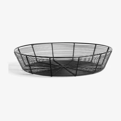 John Lewis John Lewis & Partners Wire Serving Basket, Black, Large