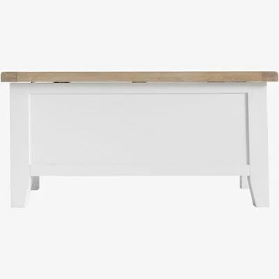 Knees Terranostra Oak Blanket Box - Old White