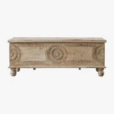 Knees Satara Mango Wood Blanket Box - Natural