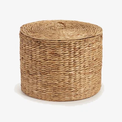 Kave Home Yessira natural fibre clothes basket, 45 cm