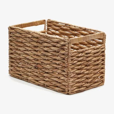 Kave Home Words basket made from natural fibres with a natural finish