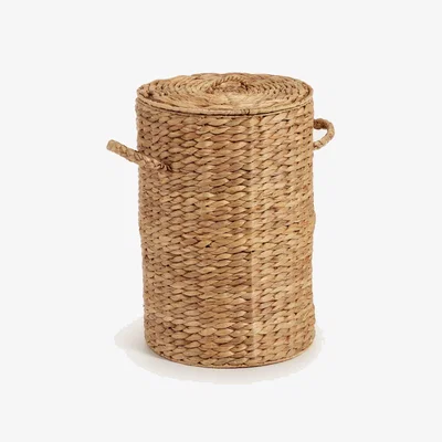 Kave Home Yessira natural fibre clothes basket, 55 cm
