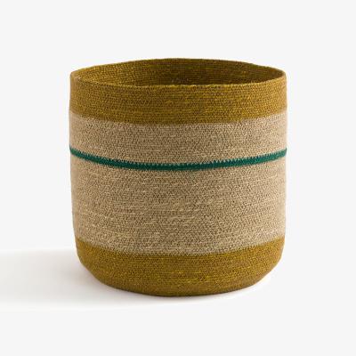 La Redoute Saski Multicoloured Woven Straw Basket