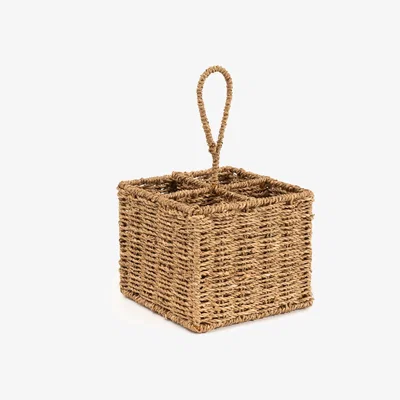 La Redoute Terka Cutlery Holder in Woven Seagrass
