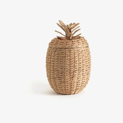 La Redoute Quito Rattan 'Pineapple' Basket, H50cm