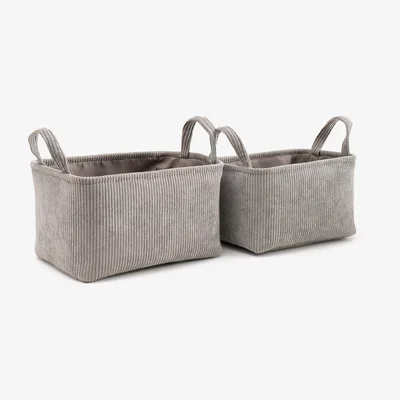 La Redoute Veloudo Velvet Storage Baskets (Set of 2)
