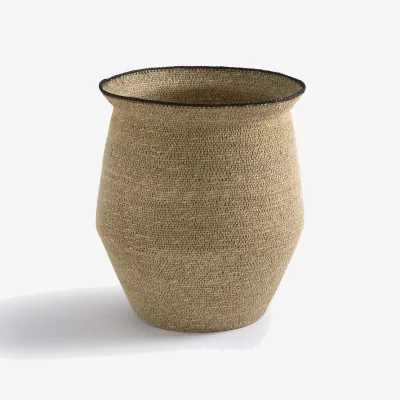 La Redoute Saski Woven Straw Basket H35cm