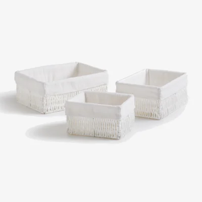 La Redoute Papeli Set of 3 Rectangular Paper Baskets