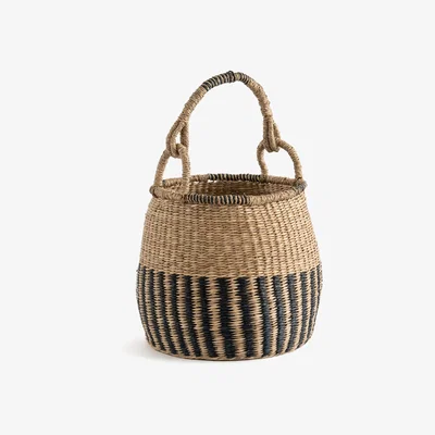 La Redoute Zac Round Bell Basket in Woven Seagrass
