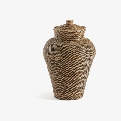 La Redoute Brazil Basket in Woven Rattan & Bamboo, H67cm