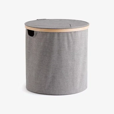 La Redoute Bambo Polyester and Bamboo Laundry Basket