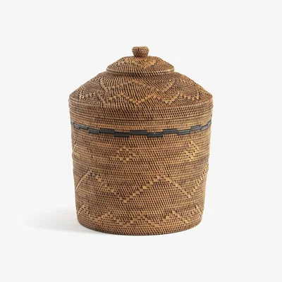 La Redoute Brazil 50cm Woven Bamboo & Rattan Basket