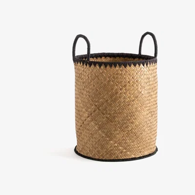 La Redoute Jak Tall Basket in Woven Palm