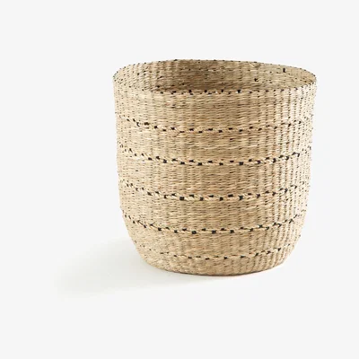 La Redoute Keita Round Straw Basket
