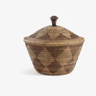 La Redoute Brazil Woven Rattan & Bamboo Basket