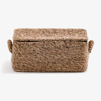 La Redoute Lian Rectangular Woven Basket in Sea Hyacinth