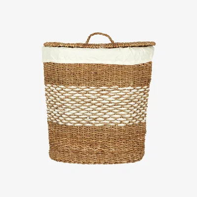 La Redoute Oval Seagrass Basket With Lid