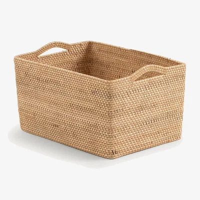 La Redoute Sorong 50cm Rattan Rectangular Storage Basket