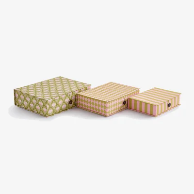 La Redoute Set of 3 Miriette Cardboard Nesting Storage Boxes