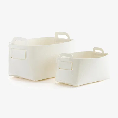 La Redoute Set of 2 Veltinis Felt Baskets