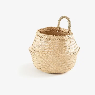 La Redoute Rixy Foldable Ball Hanging Straw Basket