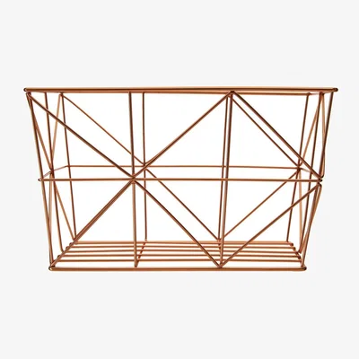 La Redoute Wire Basket in Copper Finish