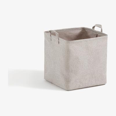 La Redoute Lihoa Linen-Effect Cube Basket