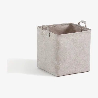 La Redoute Lihoa Linen-Effect Cube Basket