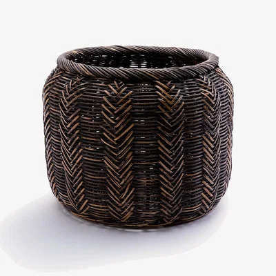 La Redoute Basket Plant Pot Holder in Woven Rattan Siriti