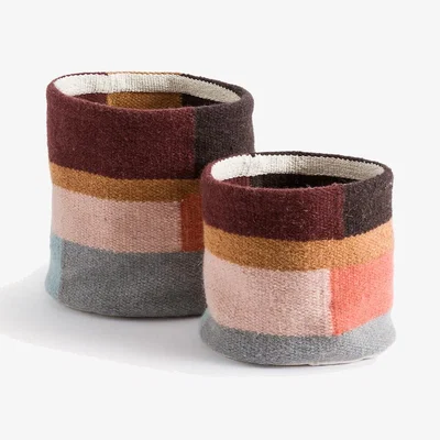 La Redoute Set of 2 Kanta Small Kilim Baskets
