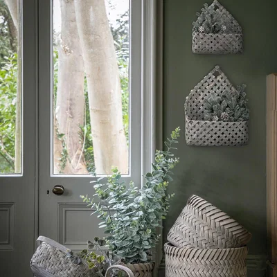 La Redoute Set of 2 Arno Woven Wall Baskets