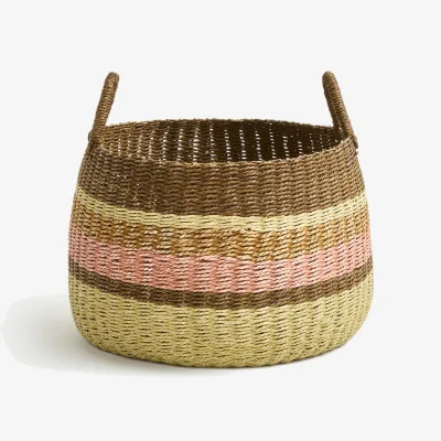 La Redoute Vaya Paper Rope Ball-Shaped Storage Basket